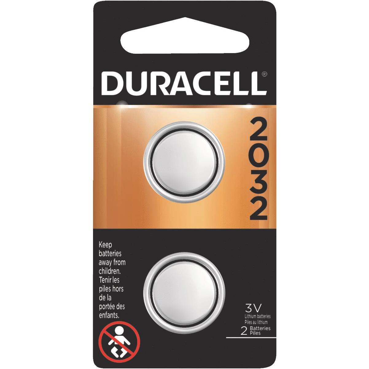 Duracell 2032 3V Lithium Coin Cell Battery 2 Pack