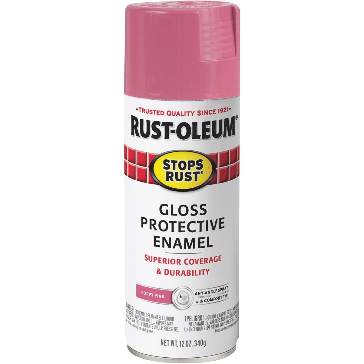 Rust-Oleum Painter's Touch 2X Spray Paint, Satin Poppy Red, 12-oz.