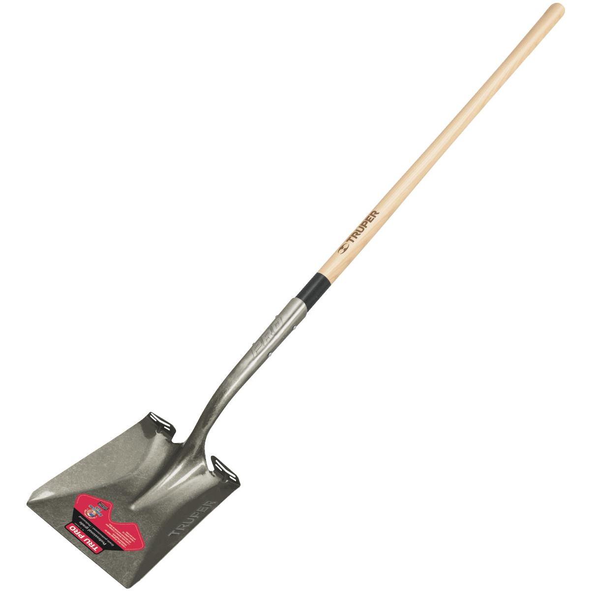 Truper Pro 48 In. Wood Handle Square Point Shovel Elitsac, Inc.