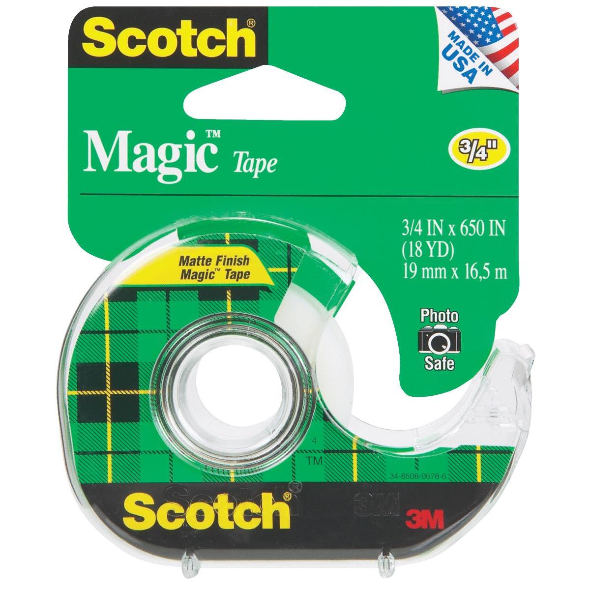 Scotch 3/4 In. W. x 150 In. L. Clear Removable Double-Sided Poster
