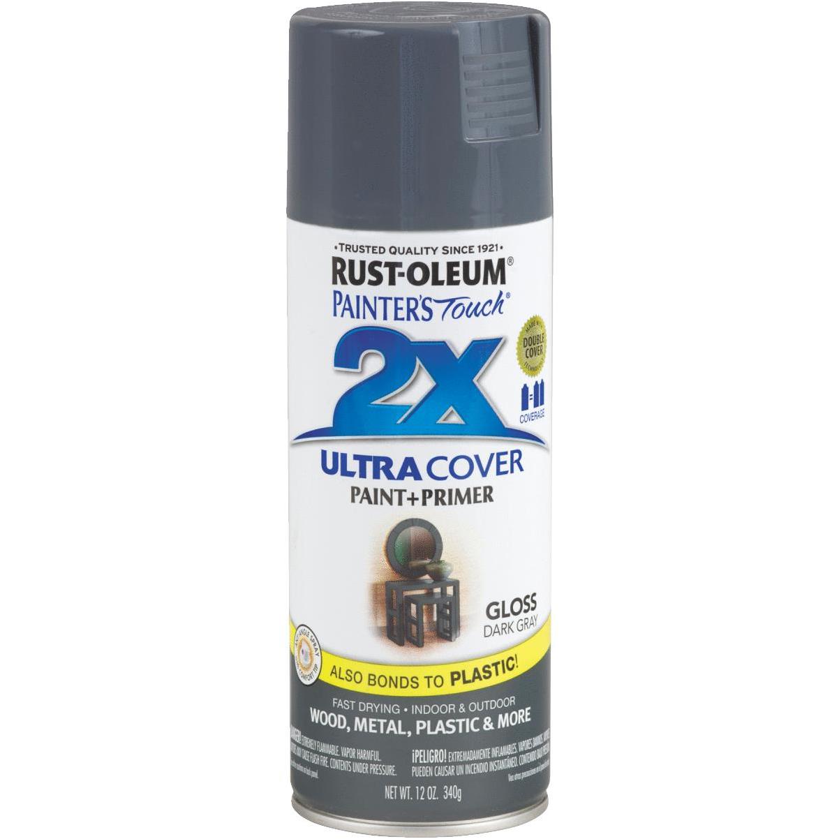 Rust-Oleum Stops Rust Dark Gray 12 Oz. Spray Automotive Paint