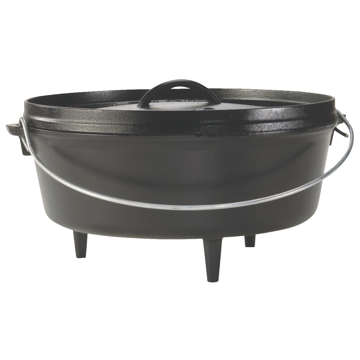 Lodge Cast Iron Dutch Oven W/ Iron Cover and Handle L8D03, 5 Qt