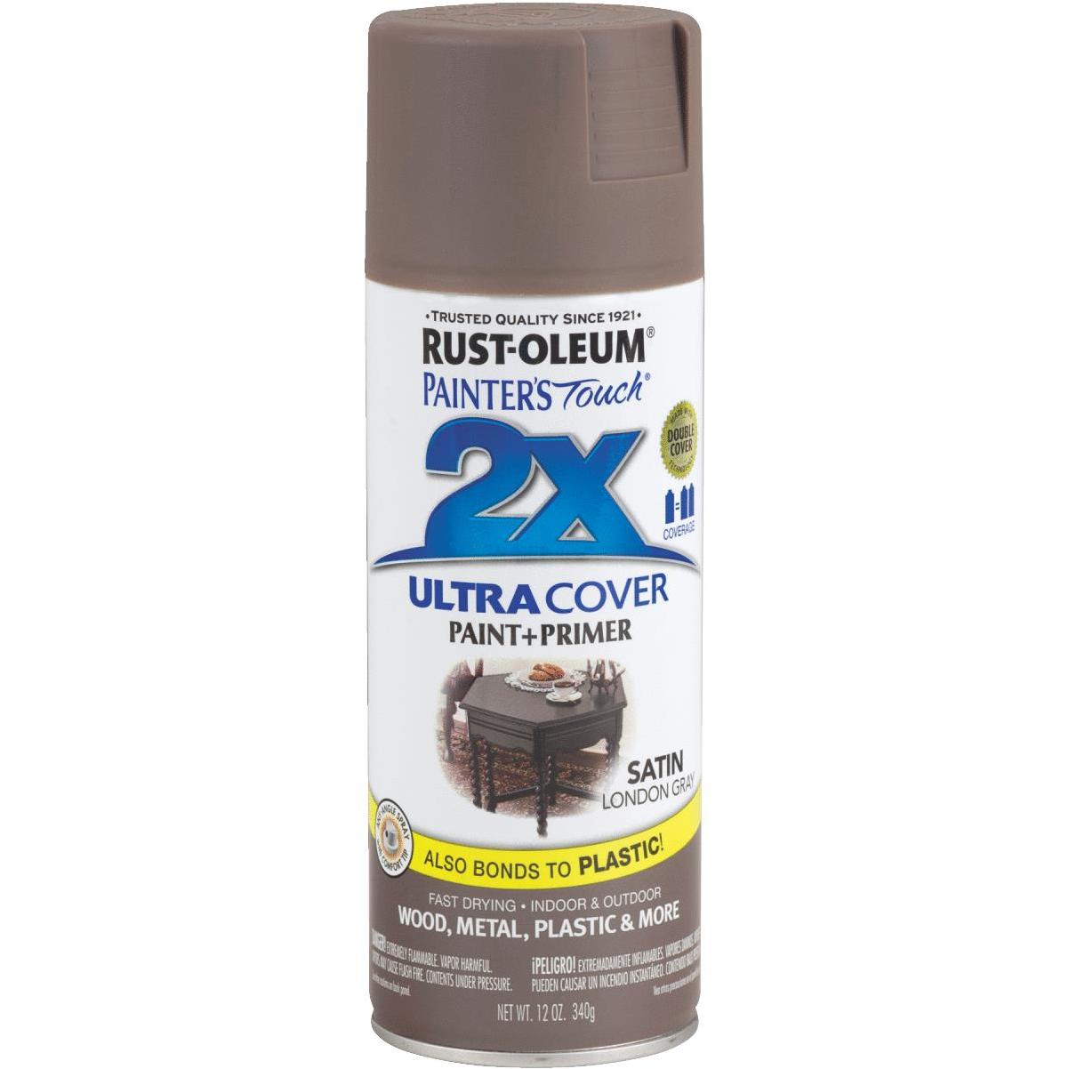 Rust-Oleum Painter's Touch 2X Ultra Cover 12 Oz. Satin Paint + Primer Spray  Paint, Smokey Beige