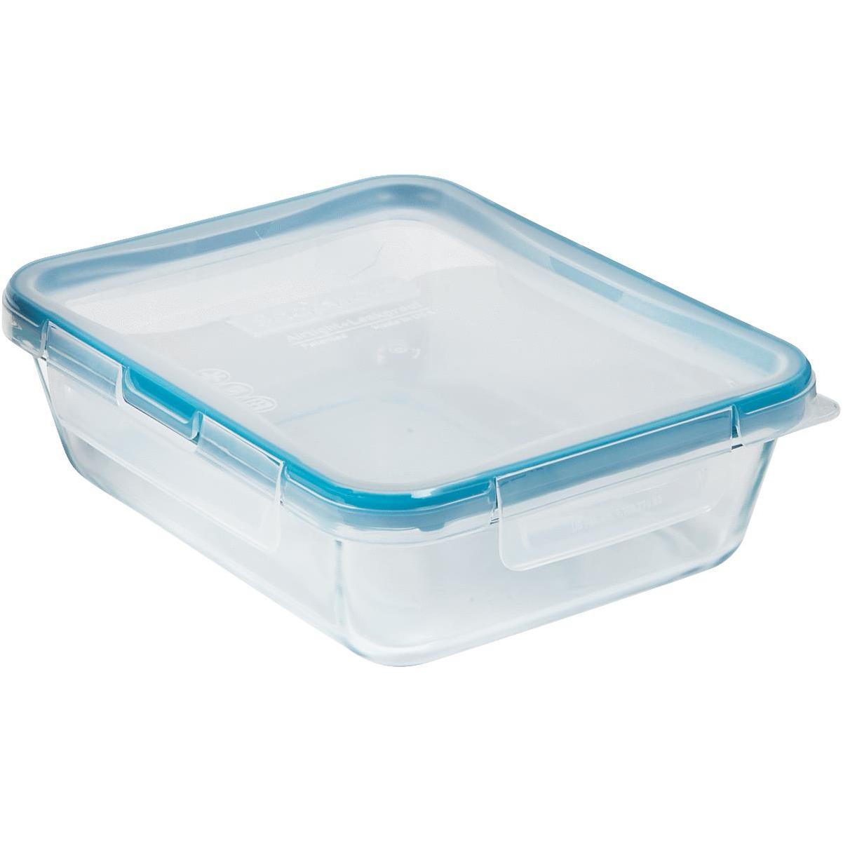 Pyrex 2.1-Cup Meal Box Glass Divided Storage Container Duo