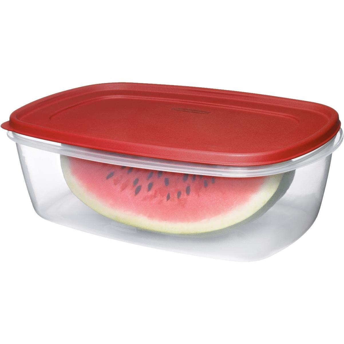 Rubbermaid Easy Find Lids Food Storage Containers, Racer Red, 26 Piece Set