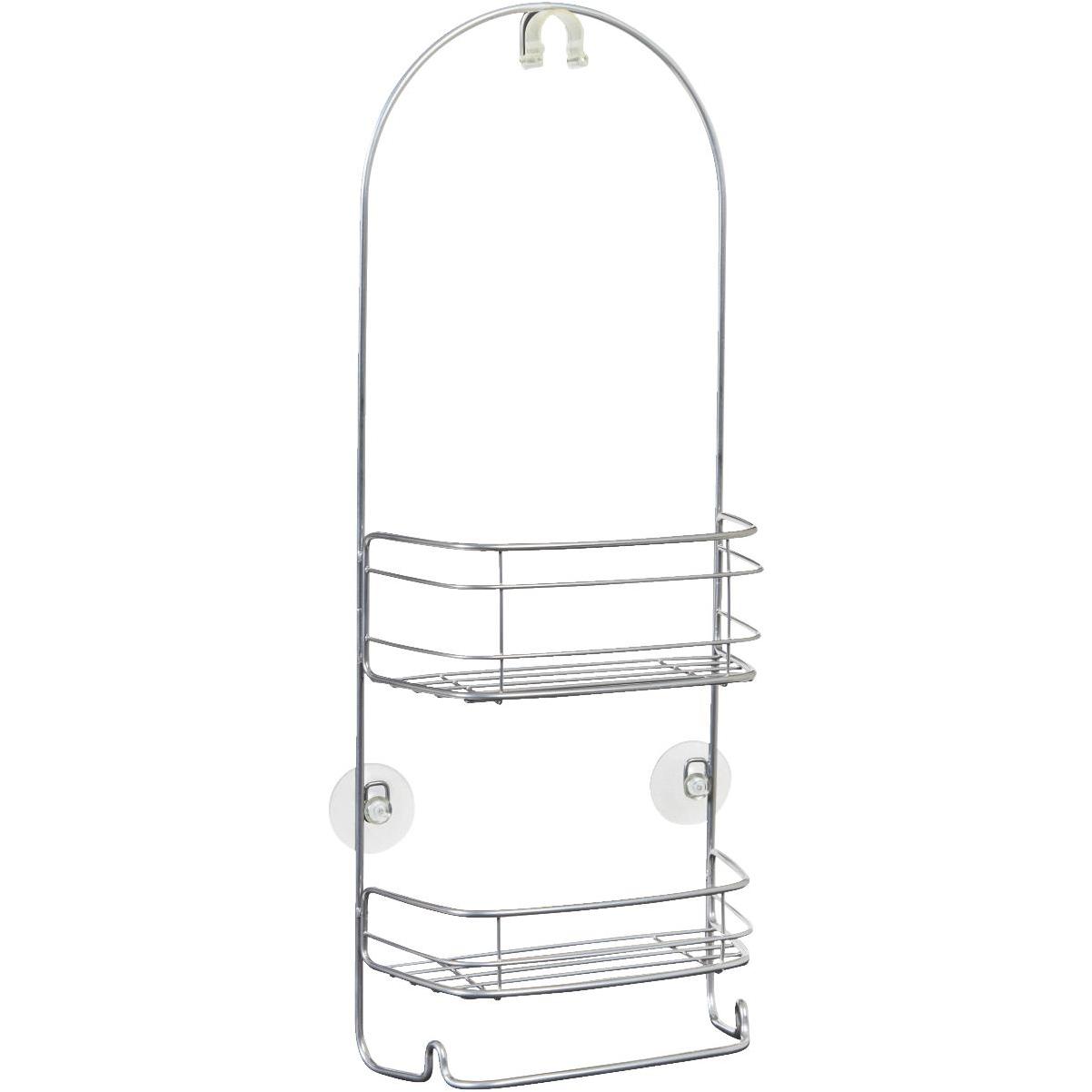 iDesign Rondo 2-Shelf Silver Shower Caddy