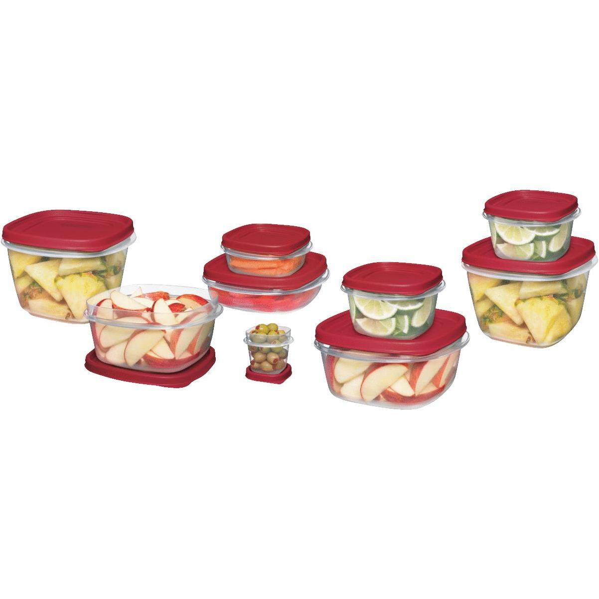  Rubbermaid Easy Find Lids Food Storage Container, 1.25 Cup,  Racer Red: Food Savers: Home & Kitchen