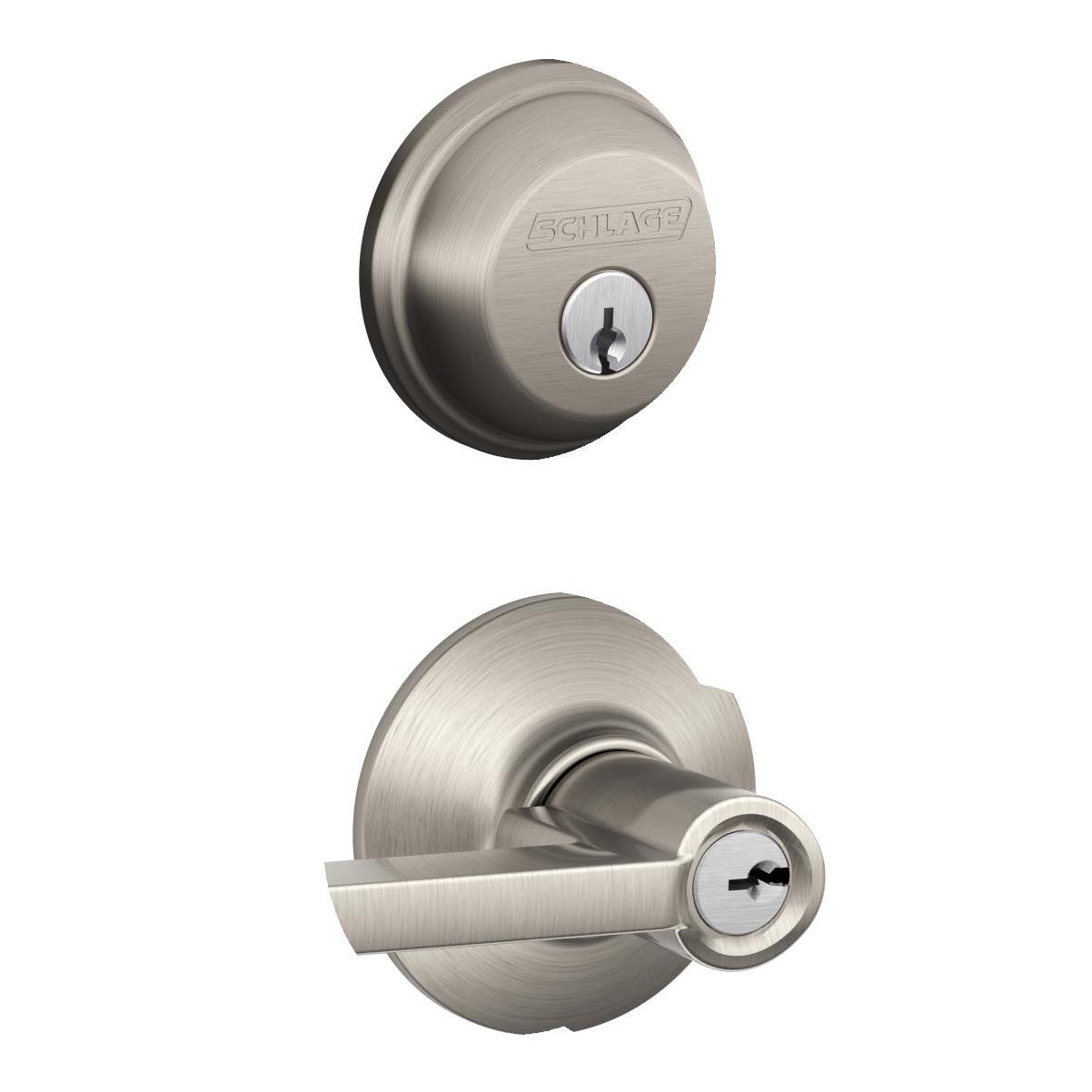 Schlage Satin Nickel Single Cylinder Deadbolt and Keyed Entry