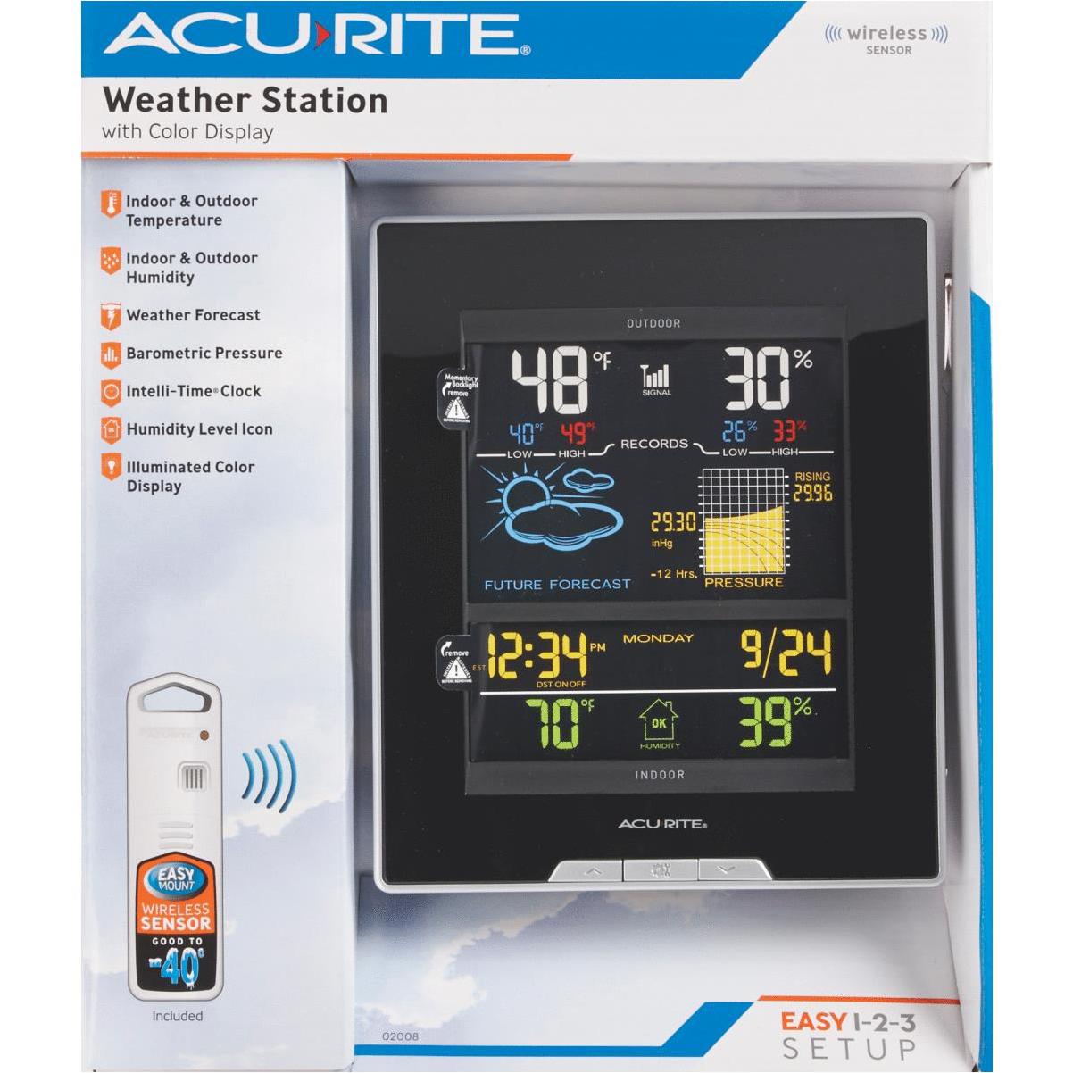 Acurite Acu-Rite Indoor/Outdoor Temperature & Humidity Tabletop or