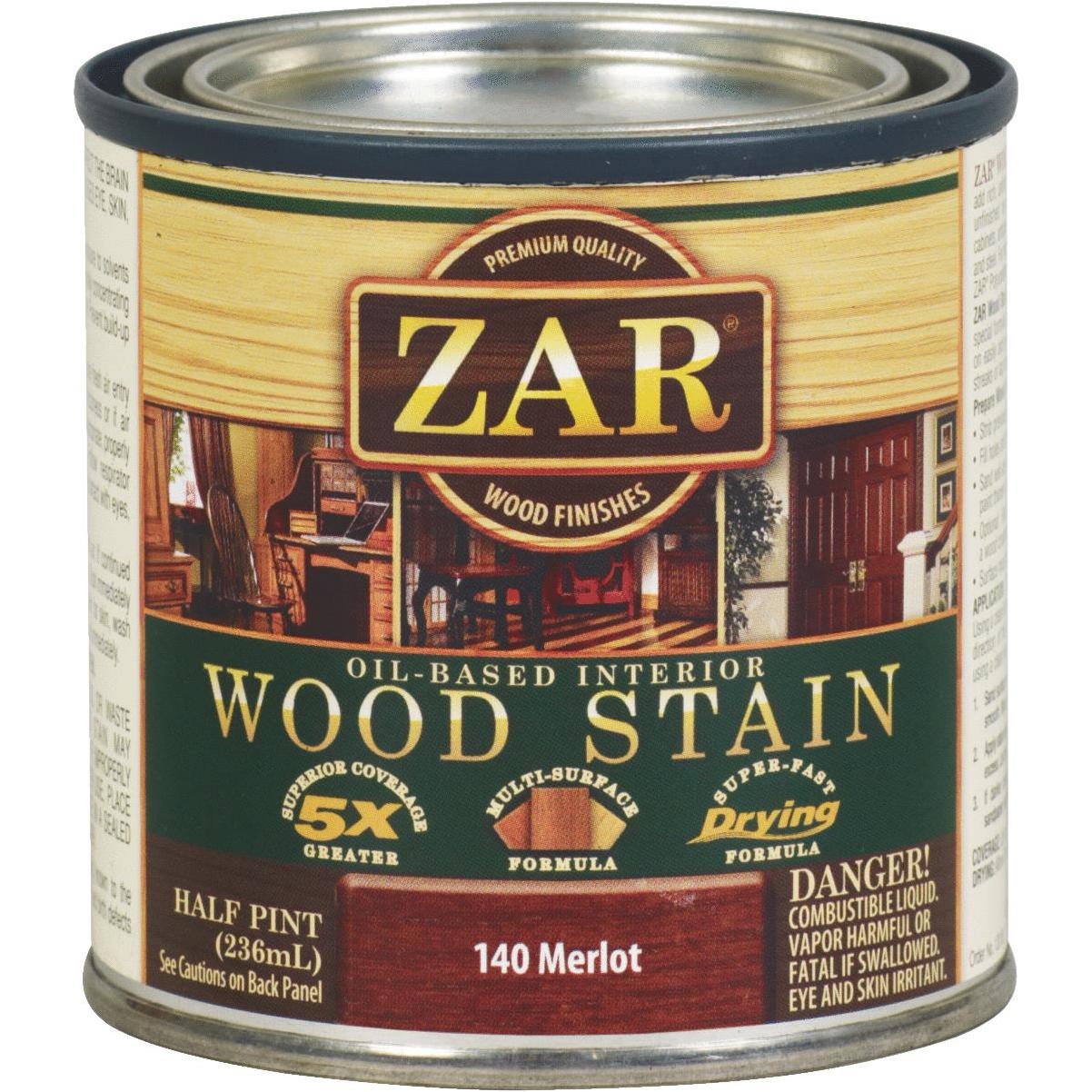 ZAR Oil-Based Wood Stain, Merlot, 1/2 Pt.
