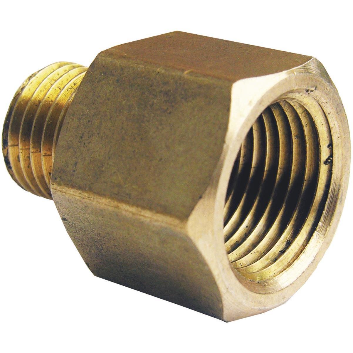 Lasco 3/8 In. C x 1/2 In. MPT 90 Deg. Compression Brass Elbow (1/4