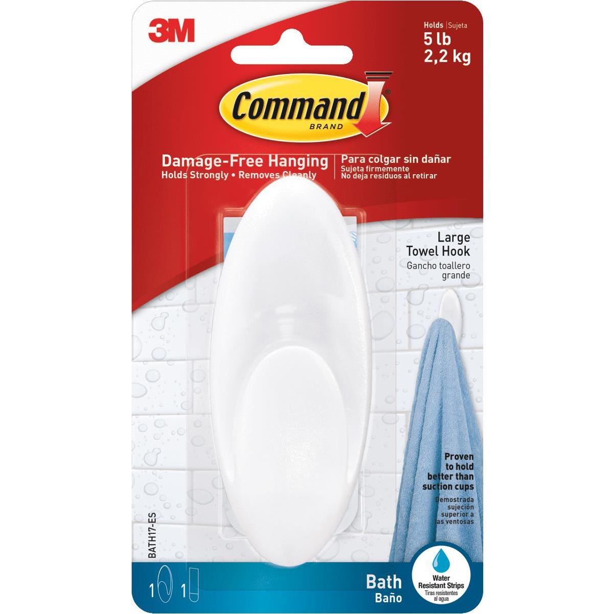 Command Large Utility Hook Value Pack , 3 Hooks, 6 Strips