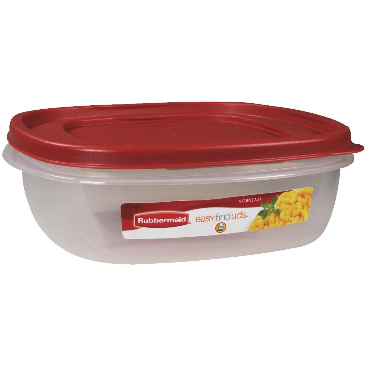 Rubbermaid Easy Find Lids 14-cup Square Containers