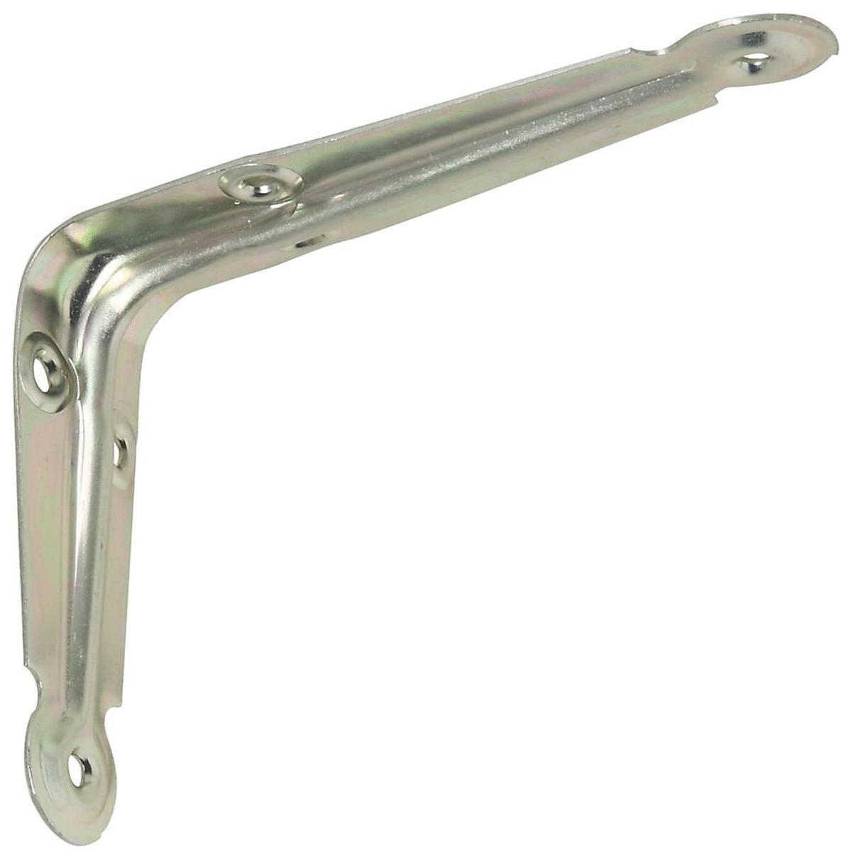 National 110 4 In. D. x 5 In. H. Zinc-Plated Steel Shelf Bracket