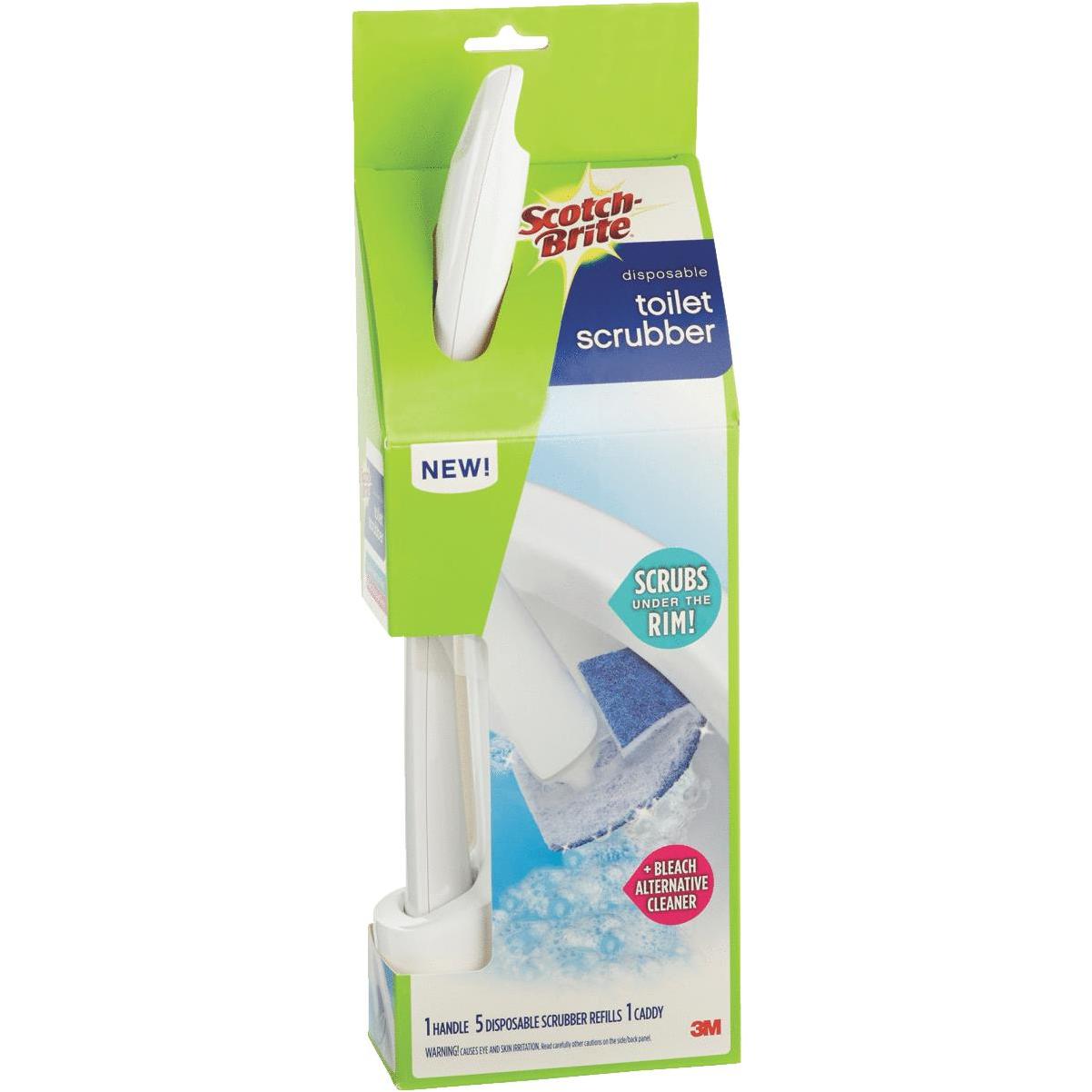 Scotch Brite Scotch-Brite Disposable Toilet Scrubber Cleaning System, 1 Wand/5  Refill Sponges