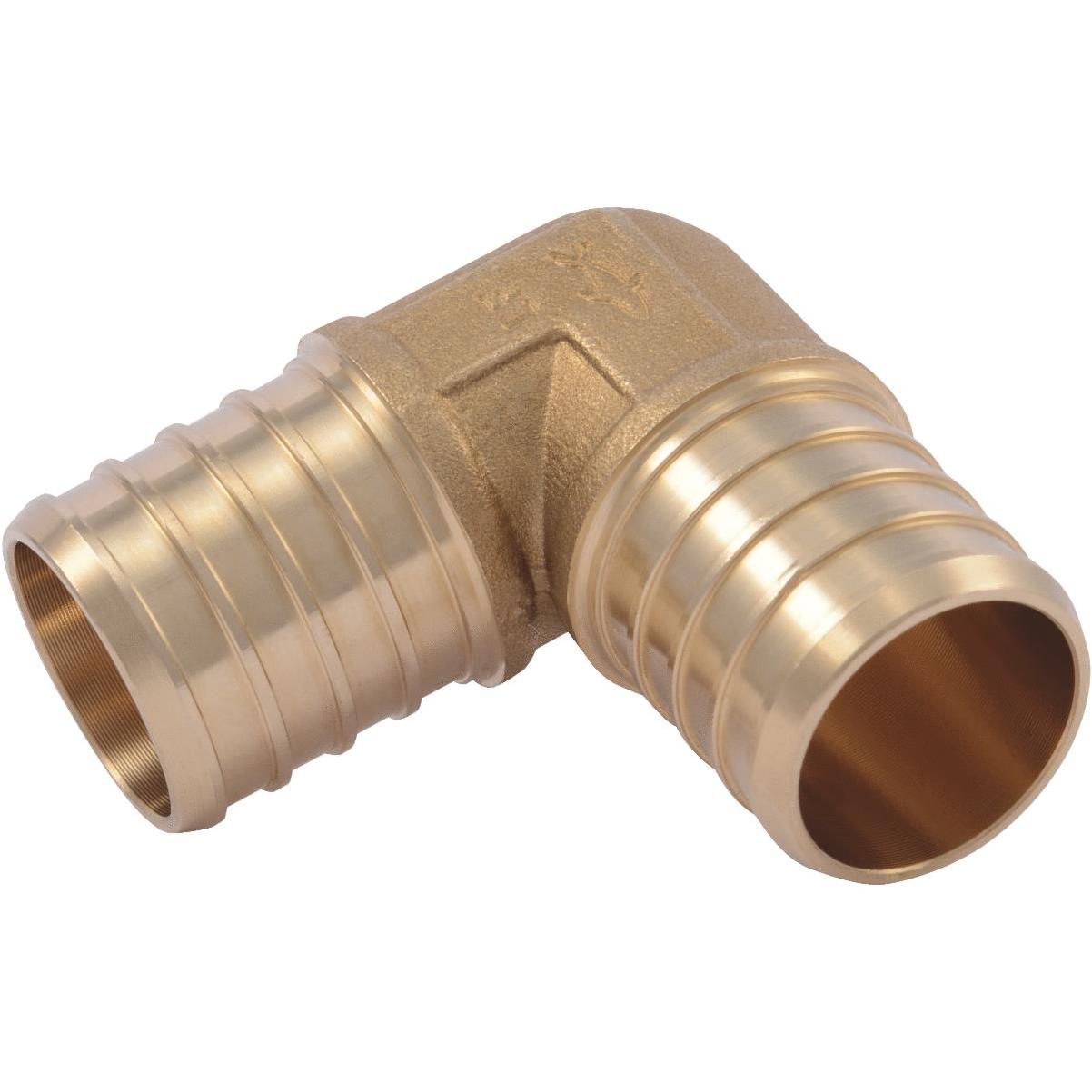 Anderson Metals Pipe Fitting, Red Brass Nipple, Lead Free, 1/8 x 2 In.