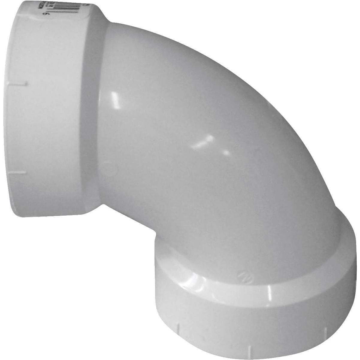 Charlotte Pipe 1-1/4 In. Schedule 40 90 Deg. Sanitary DWV PVC Elbow (1/ ...