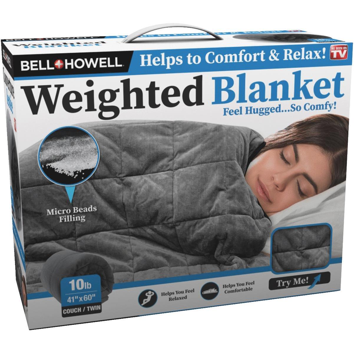 Bell Howell 41 In X 60 In Twin 10 Lb Weighted Blanket Country Farm Garden