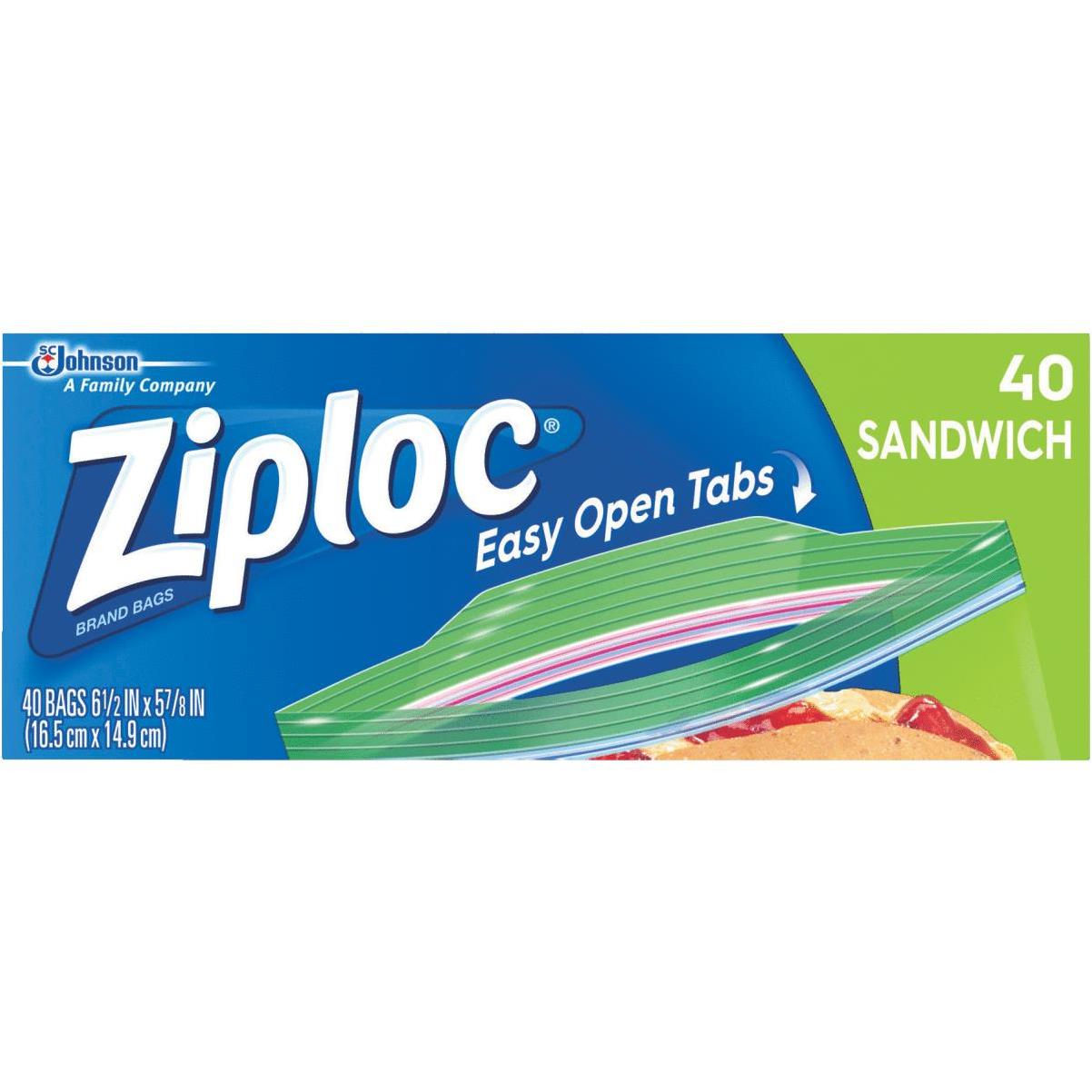 Ziploc Sandwich Food Storage Bag (40-Count)