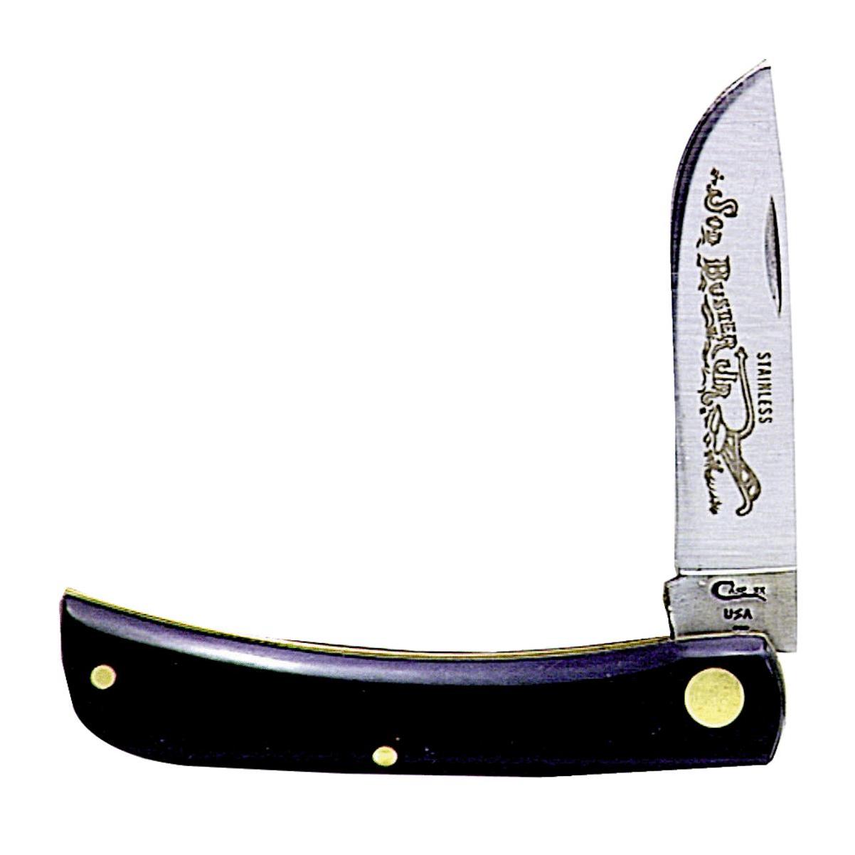 Case Black Sod Buster Jr. 2-4/5 In. Folding Knife