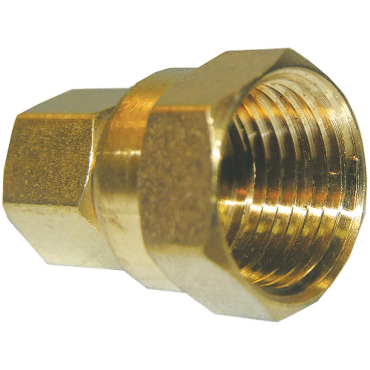 Lasco 3/8 In. C x 1/4 In. MPT 90 Deg. Compression Brass Elbow (1/4