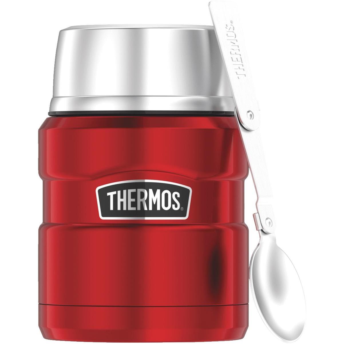 Thermos Stainless Steel Food Jar with Folding Spoon - 16 oz