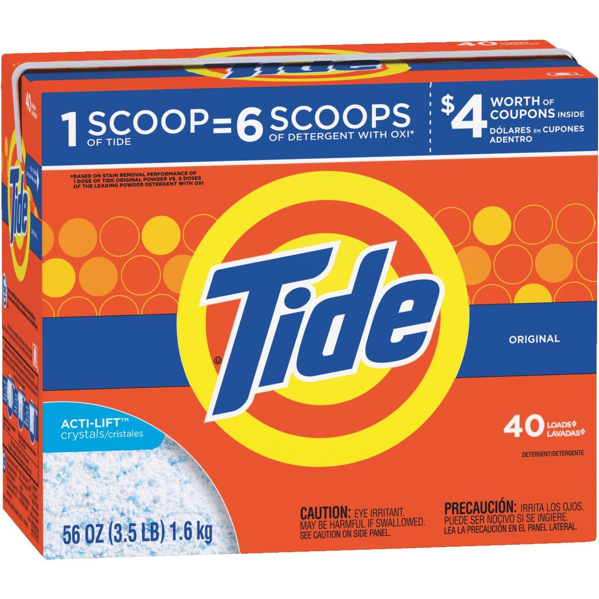 Tide 56 Oz. 40 Load Powder Laundry Detergent Do It Center Dominica