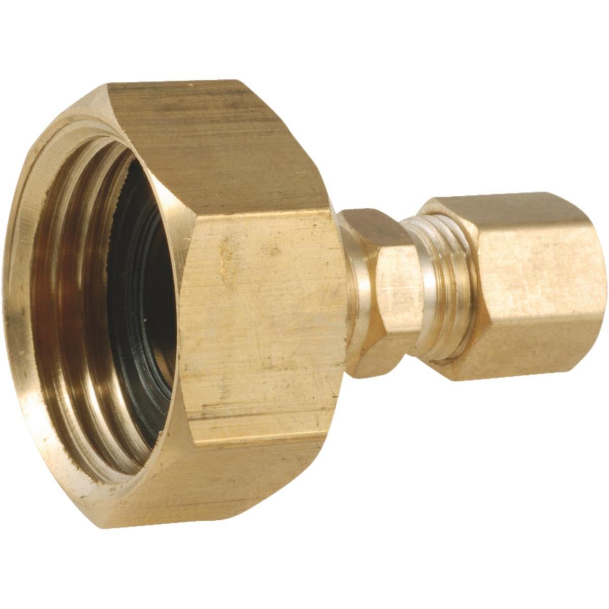 Anderson Metals 3/8 x 1/4 Brass Low Lead Compression Union