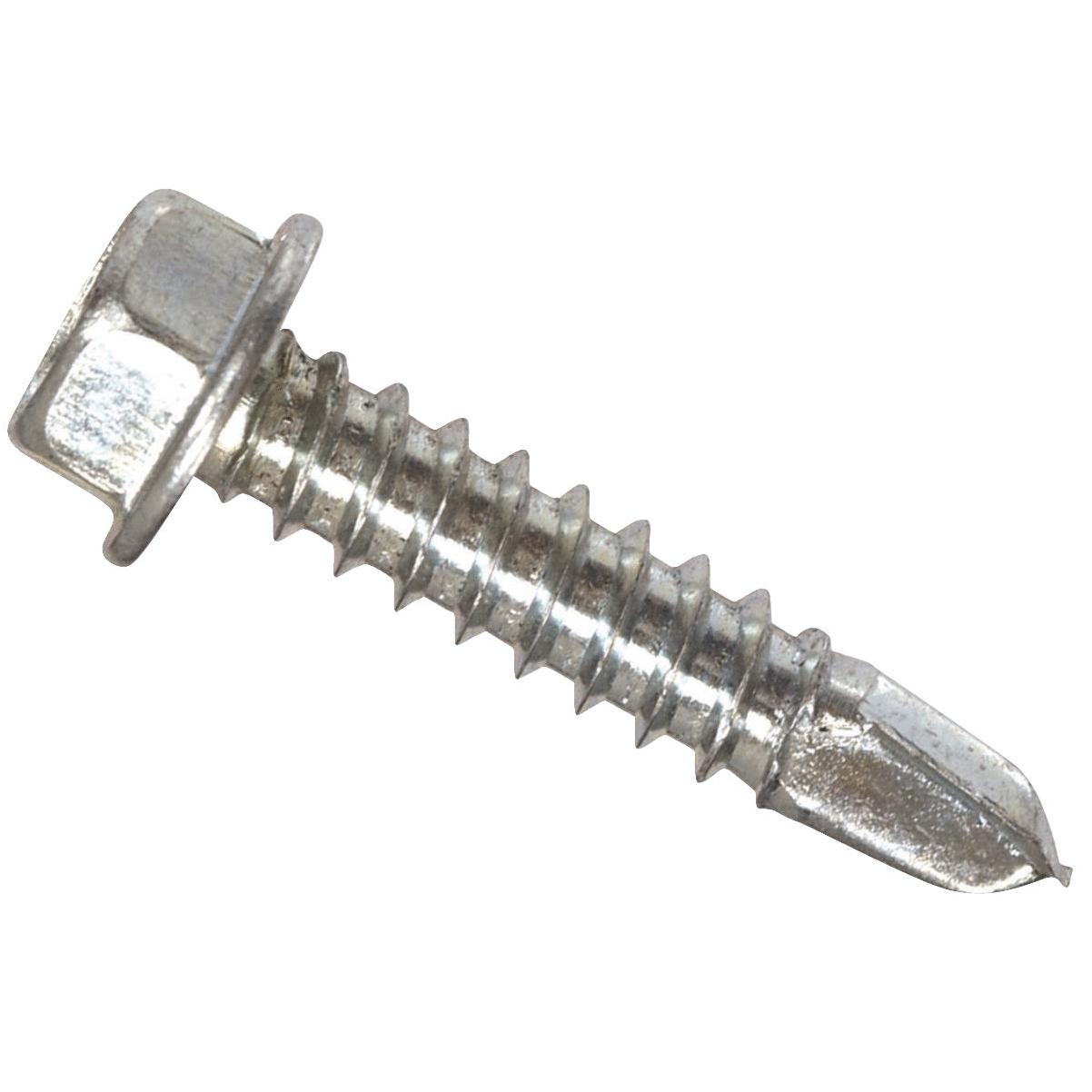 Hillman #6 - 20 x 1/2 In. Hex Washer Head Self-Drilling Sheet Metal Screw  (100 Ct.)