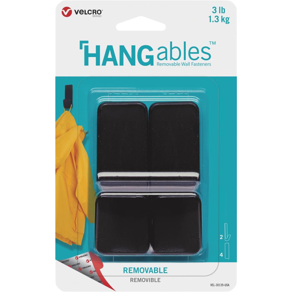 VELCRO HANGables 1 3/4 in x 3/4 in strips, 4 ct