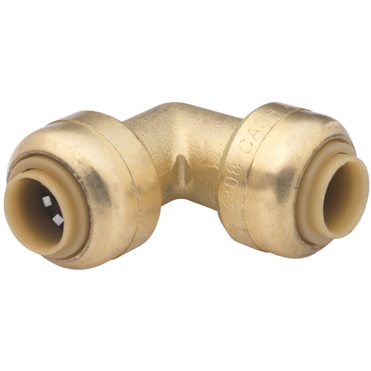 Anderson Metals 3/4 In. 90 Deg. Brass Elbow, CTS Polyethylene Pipe Connector  (1/4 Bend) - Anderson Lumber