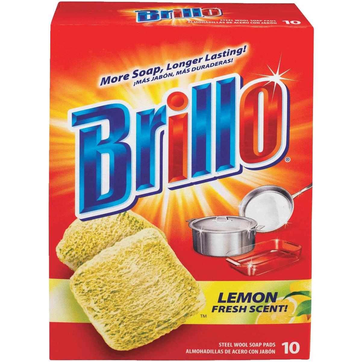 Brillo Heavy Duty Steel Wool Soap Pads, 10 count