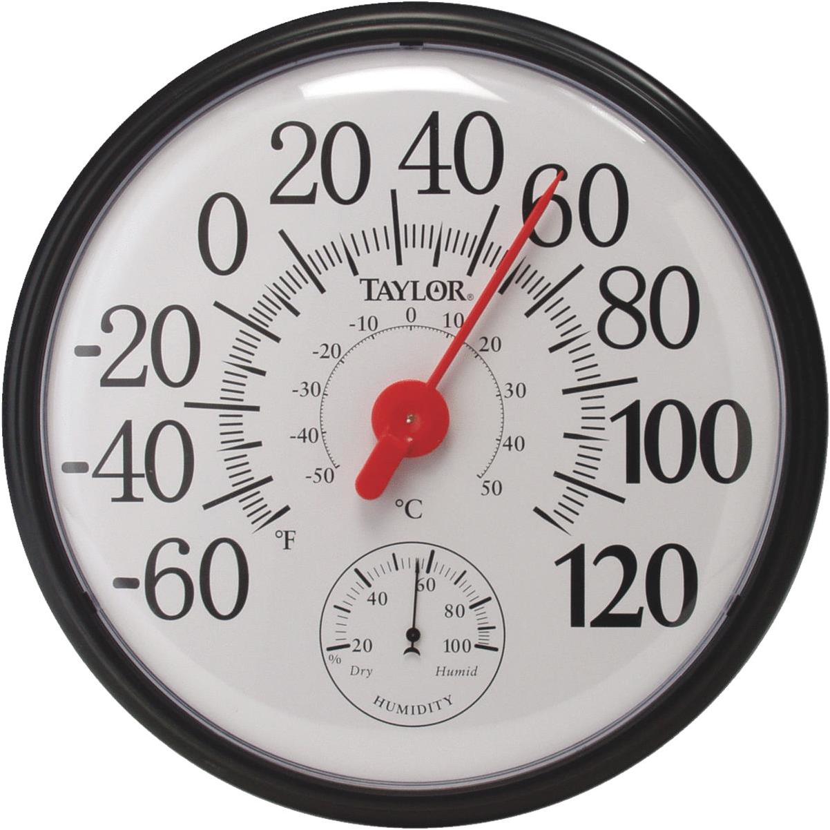 Acurite 4 In. Dia. Metal Dial Indoor & Outdoor Thermometer