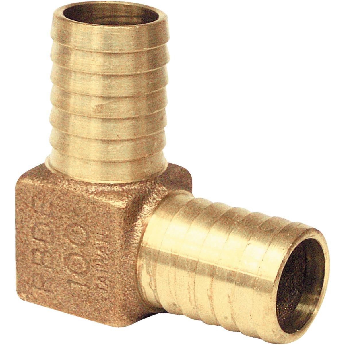 Brass Barb Insert Coupling - 1 x 1 with Hex