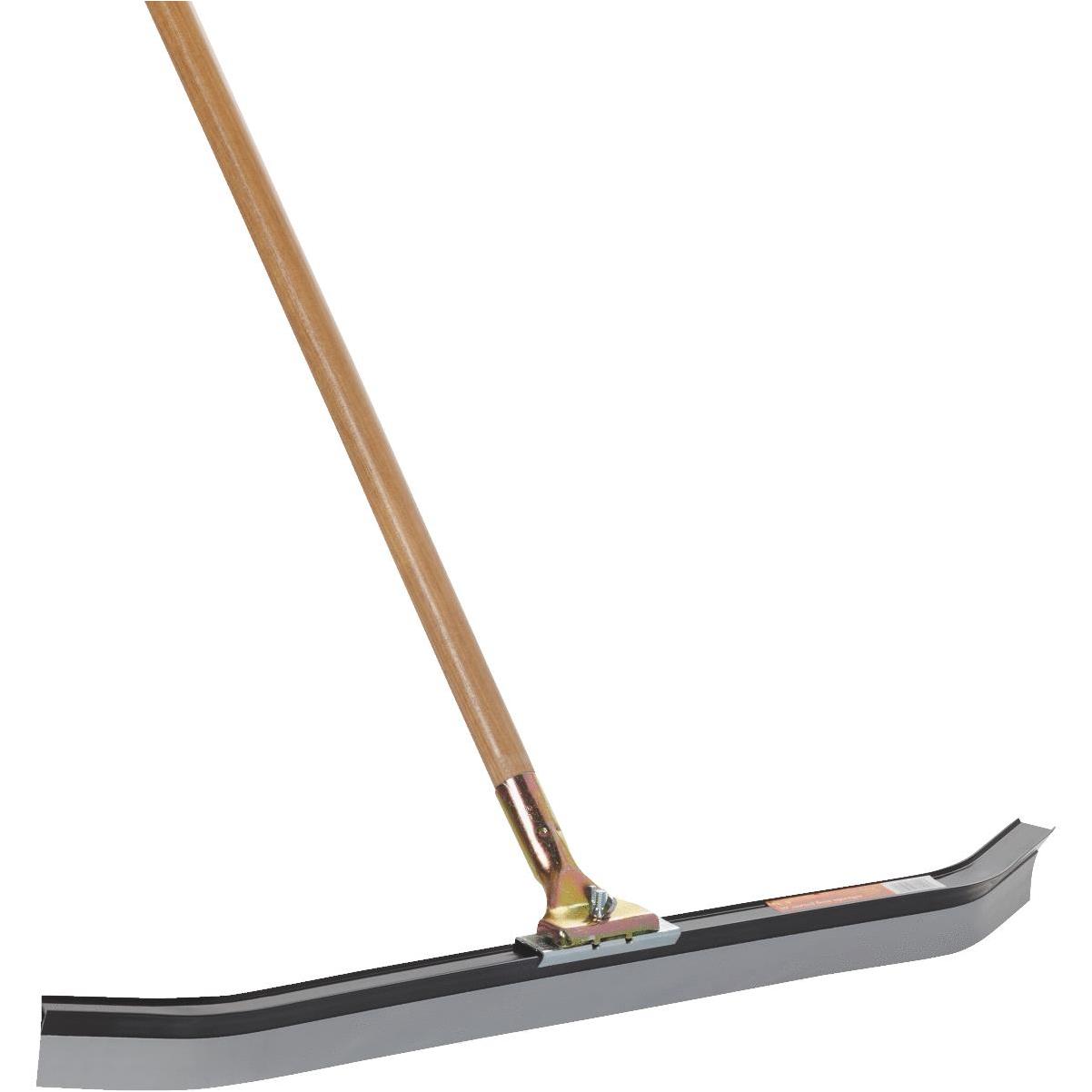 Rubber Broom and Squeegee with 50 in. Metal Handle.