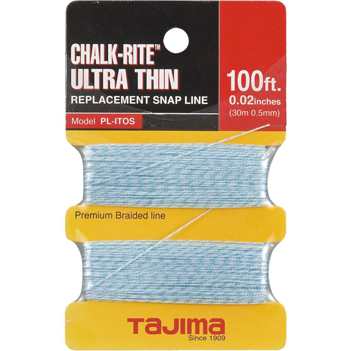 Tajima Chalk-Rite 100 Ft. Braided Nylon Ultra Thin Chalk Line