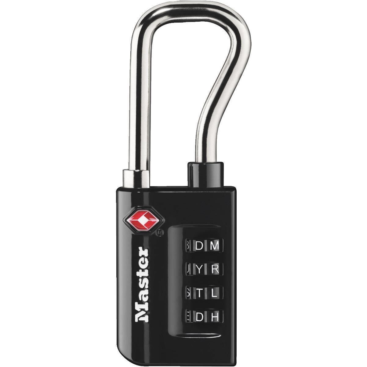 Master Lock 1-5/16 In. Wide Number Combination Luggage Lock with Extended  Reach (TSA Accepted)