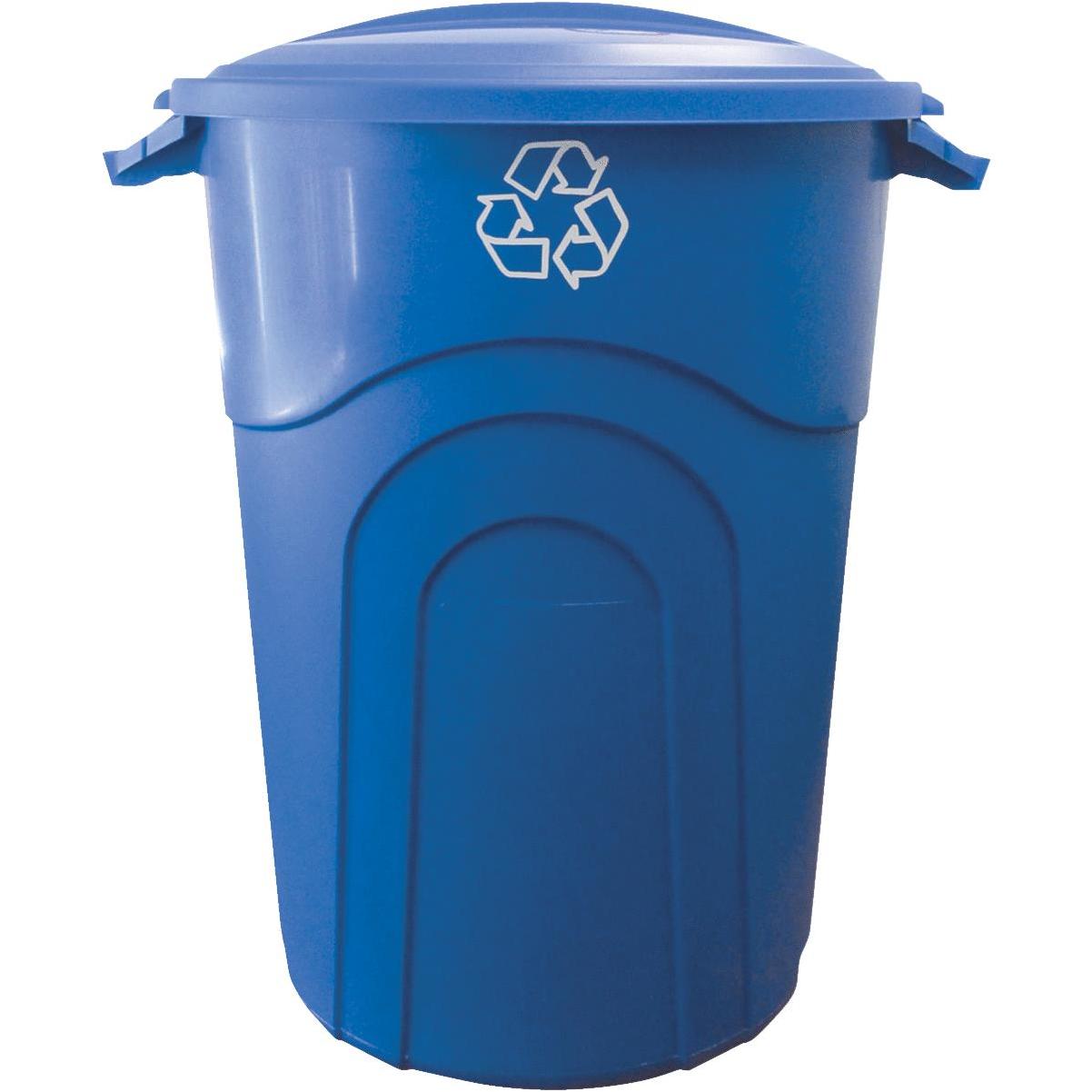 United Solutions Rough & Rugged 34 Gal. Black Wheeled Trash Can