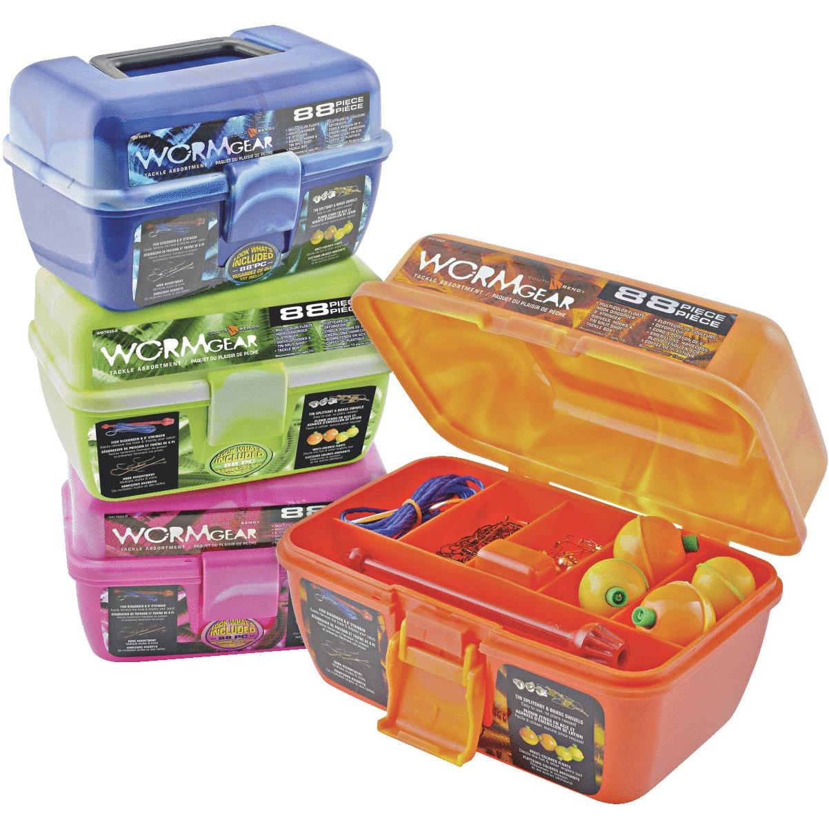 South Bend Worm Gear Tackle Box 88 Piece