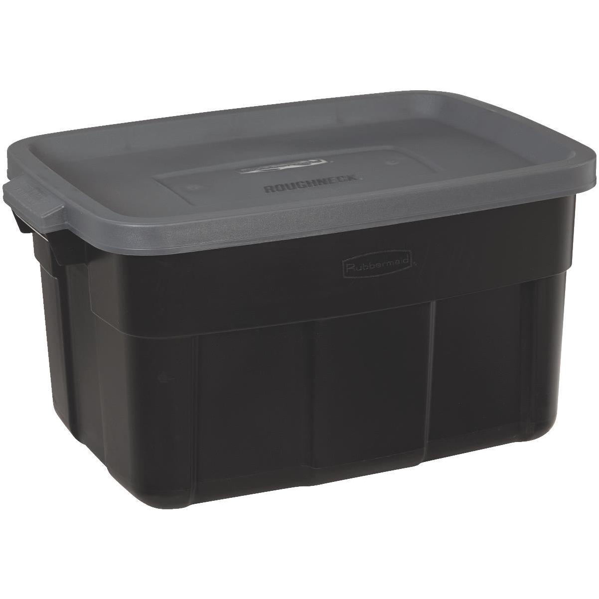 Rubbermaid Commercial Products BRUTE Tote Storage Bin with Lid, 14