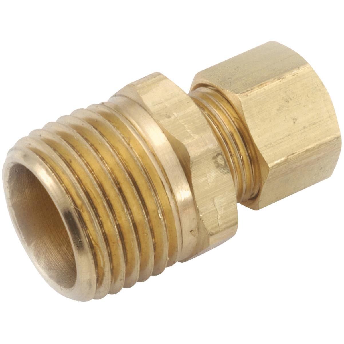 Lasco 3/8 In. C x 1/2 In. MPT 90 Deg. Compression Brass Elbow (1/4