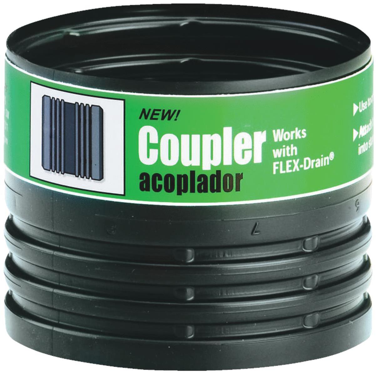 Amerimax FlexDrain 4 In. W x 3 In. L FlexDrain Flexible Coupler