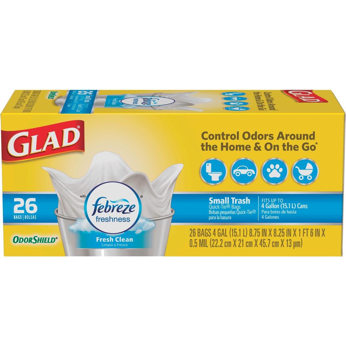 Glad Tall Kitchen 5 Day OdorShield Trash Bags With Febreze