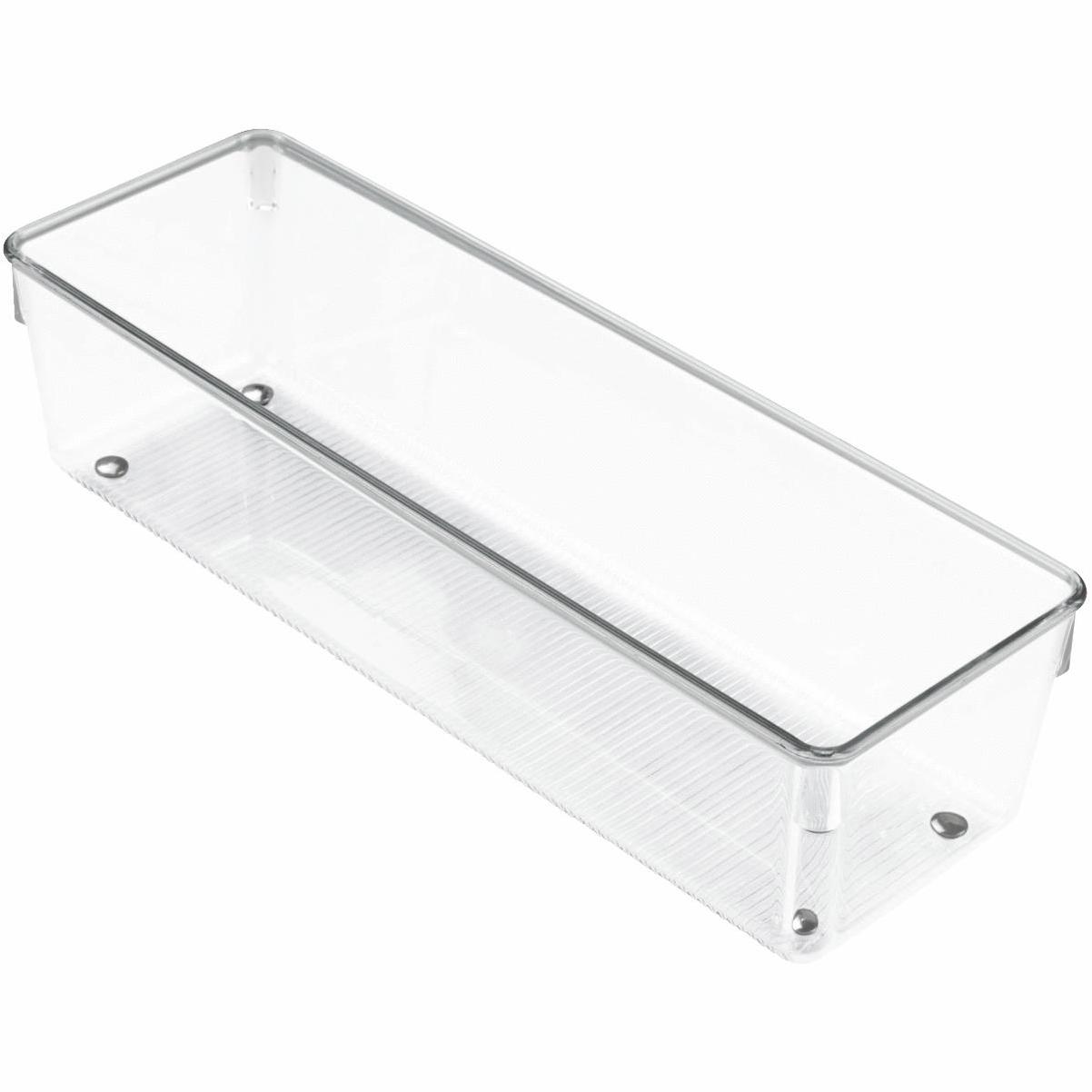 iDesign Linus 2 in. H x 12 in. W x 12 in. D Plastic Drawer Organizer