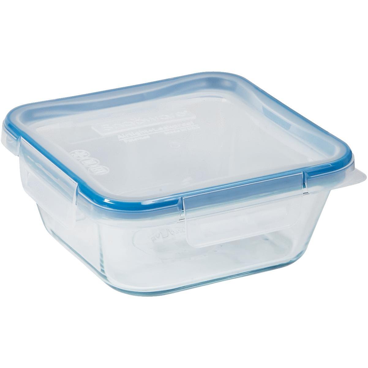 Snapware Total Solution 4-Cup Square Pyrex Glass Storage Container