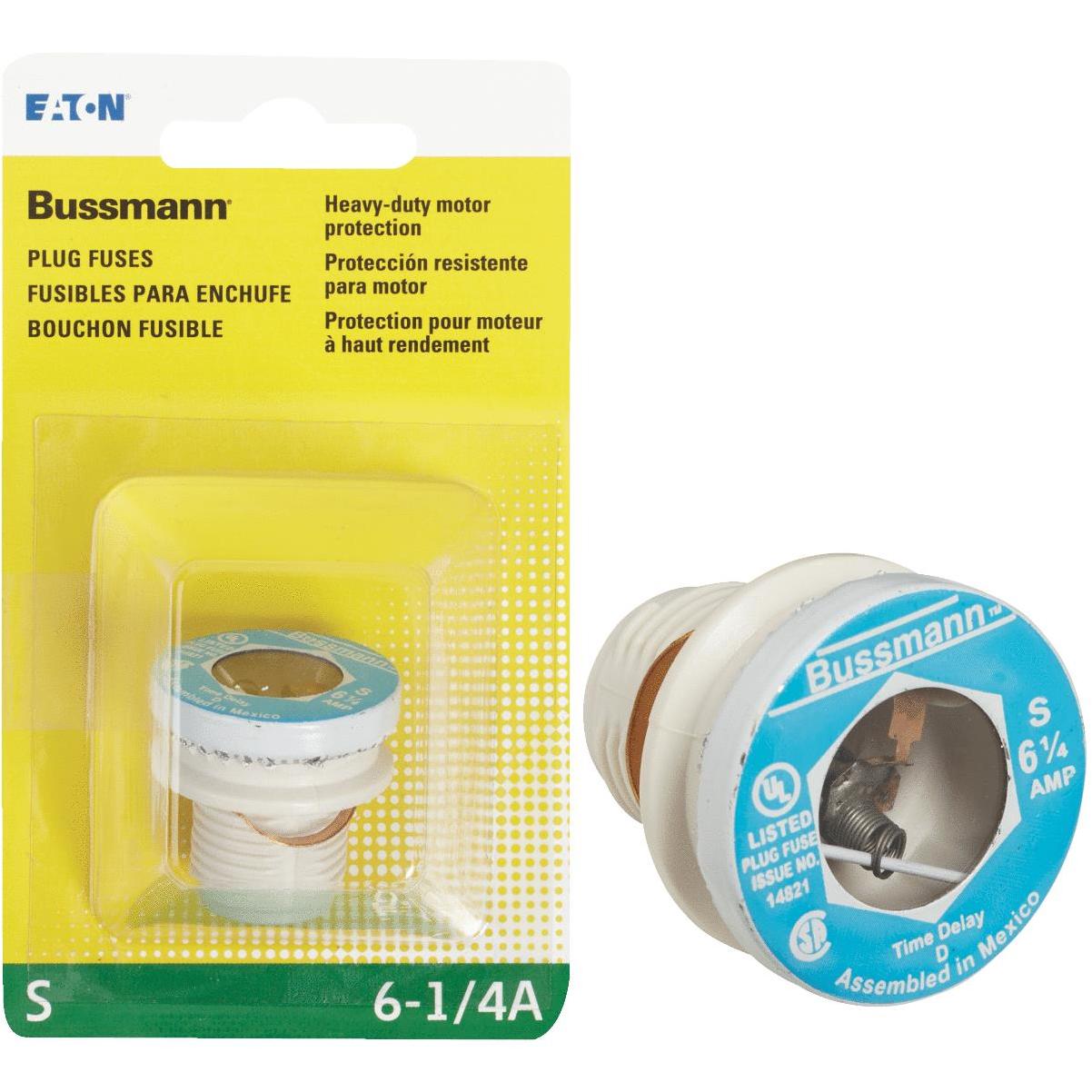 Bussmann 6-1/4A BP/S Time-Delay Plug Fuse Elitsac, Inc.