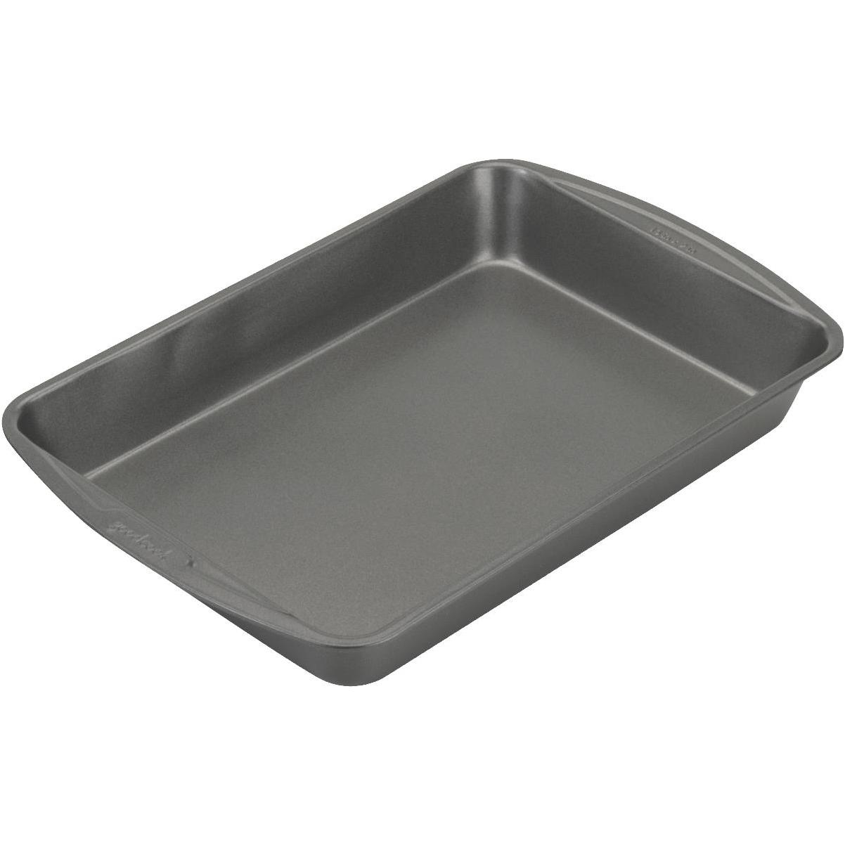 GoodCook Nonstick Steel Covered Cake Pan with Lid, 9'' x 13