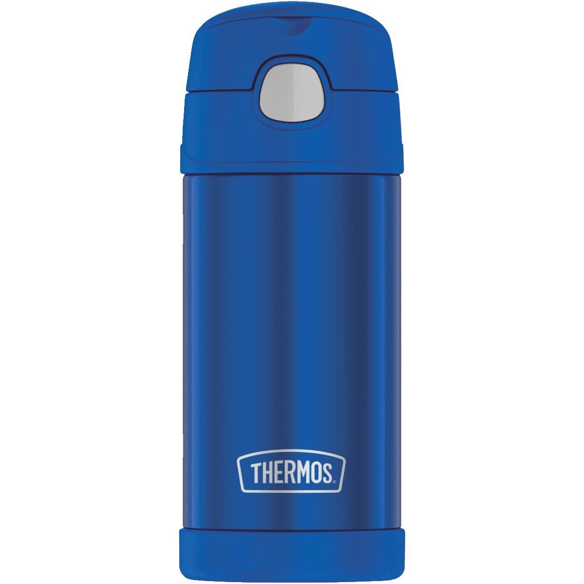 THERMOS FUNTAINER 12 Ounce Stainless Steel Vacuum Insulated Kids Straw  Bottle, Lime