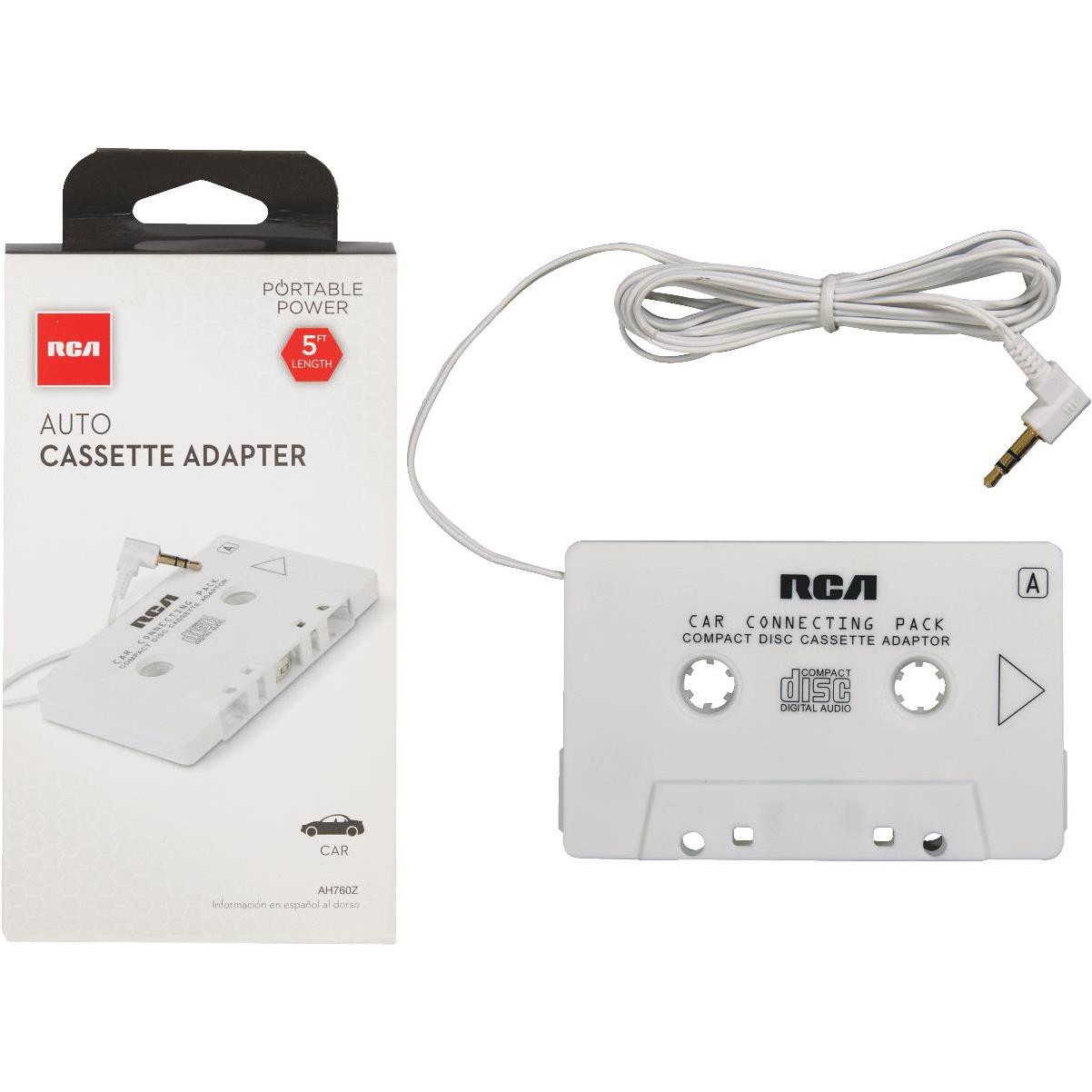 Jensen 2 Ft. Cord 3.5mm Plug White Auto Cassette Adapter - Anderson Lumber