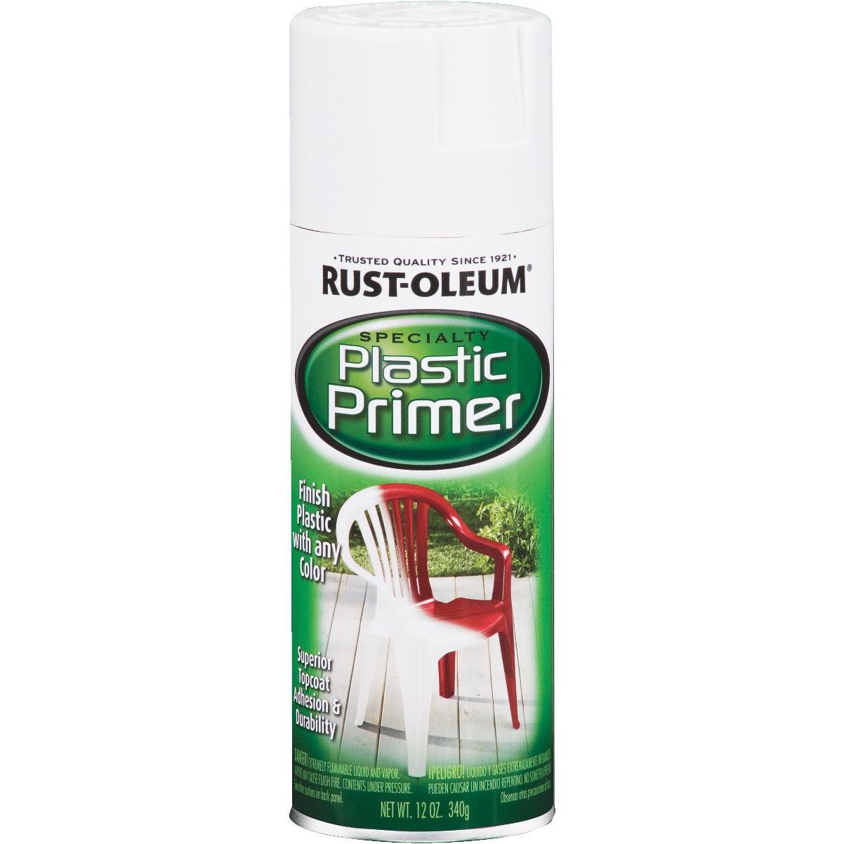 Rust-Oleum White 12 Oz. Plastic Spray Paint Primer